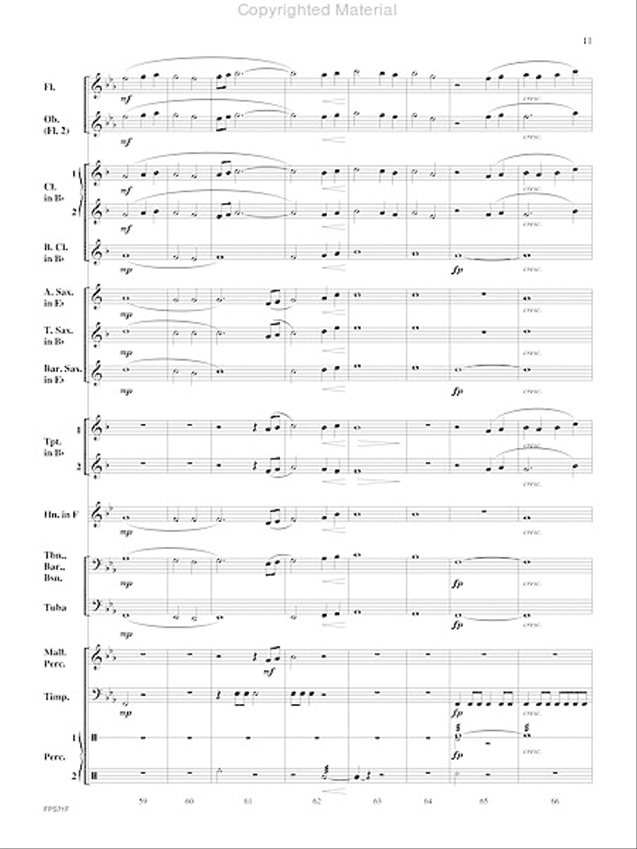 The Pursuit of Knowledge Concert Band scores gallery preview page 12
