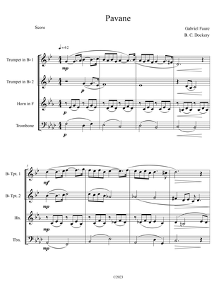 Book cover for Pavane (Brass Quartet)