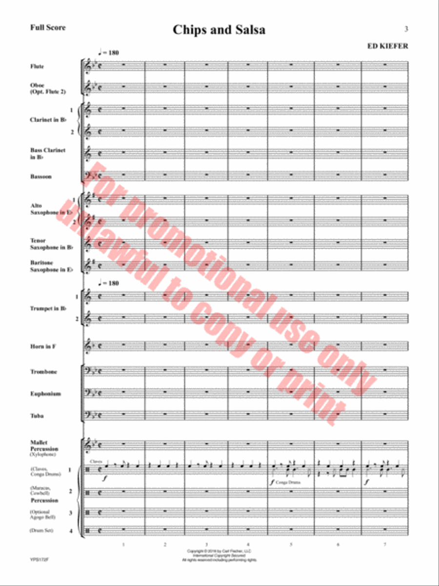 Chips and Salsa Concert Band scores gallery preview page 4