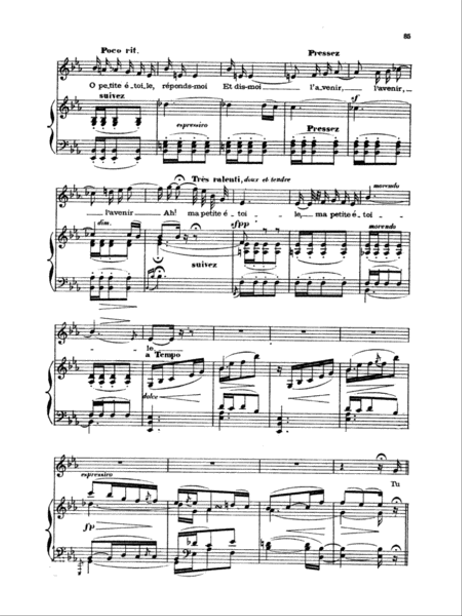 Chabrier: Recueil de Melodies Voice scores gallery preview page 2