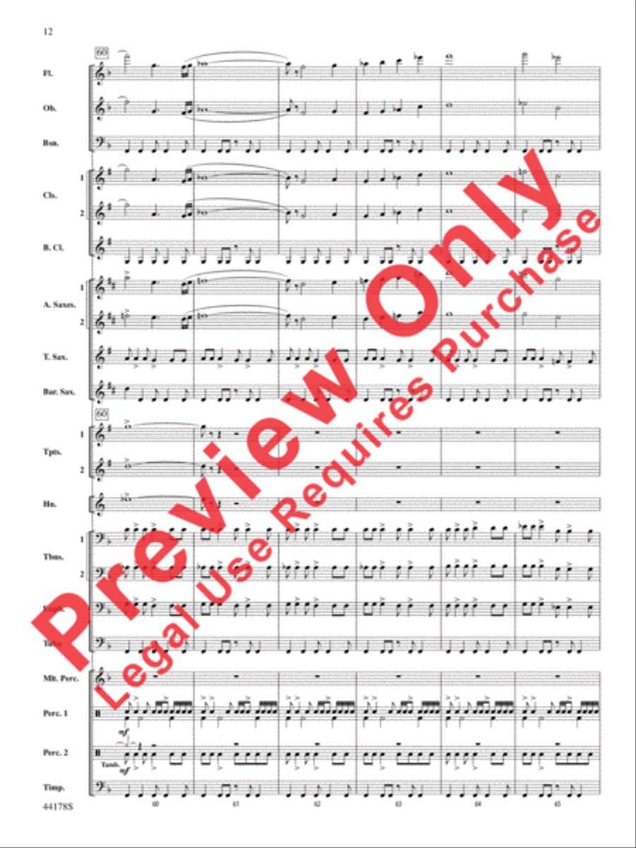 Intrepid Journey Concert Band scores gallery preview page 13