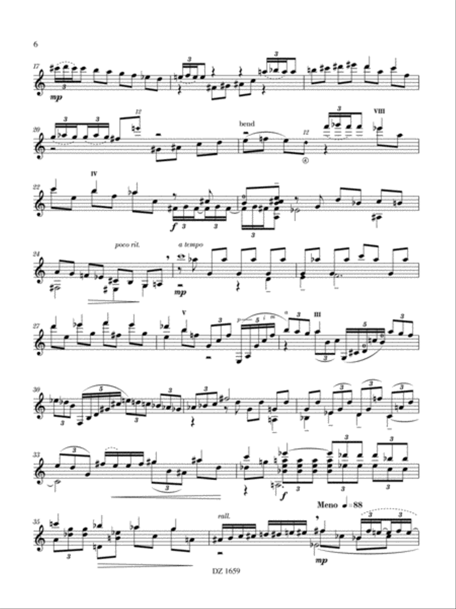 4 Caras Classical Guitar scores gallery preview page 6