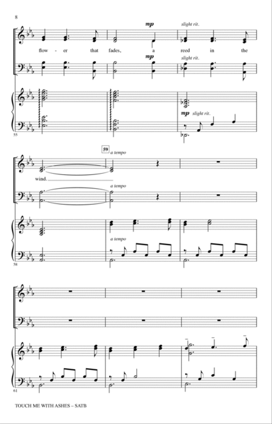 Touch Me With Ashes 4-Part scores gallery preview page 7