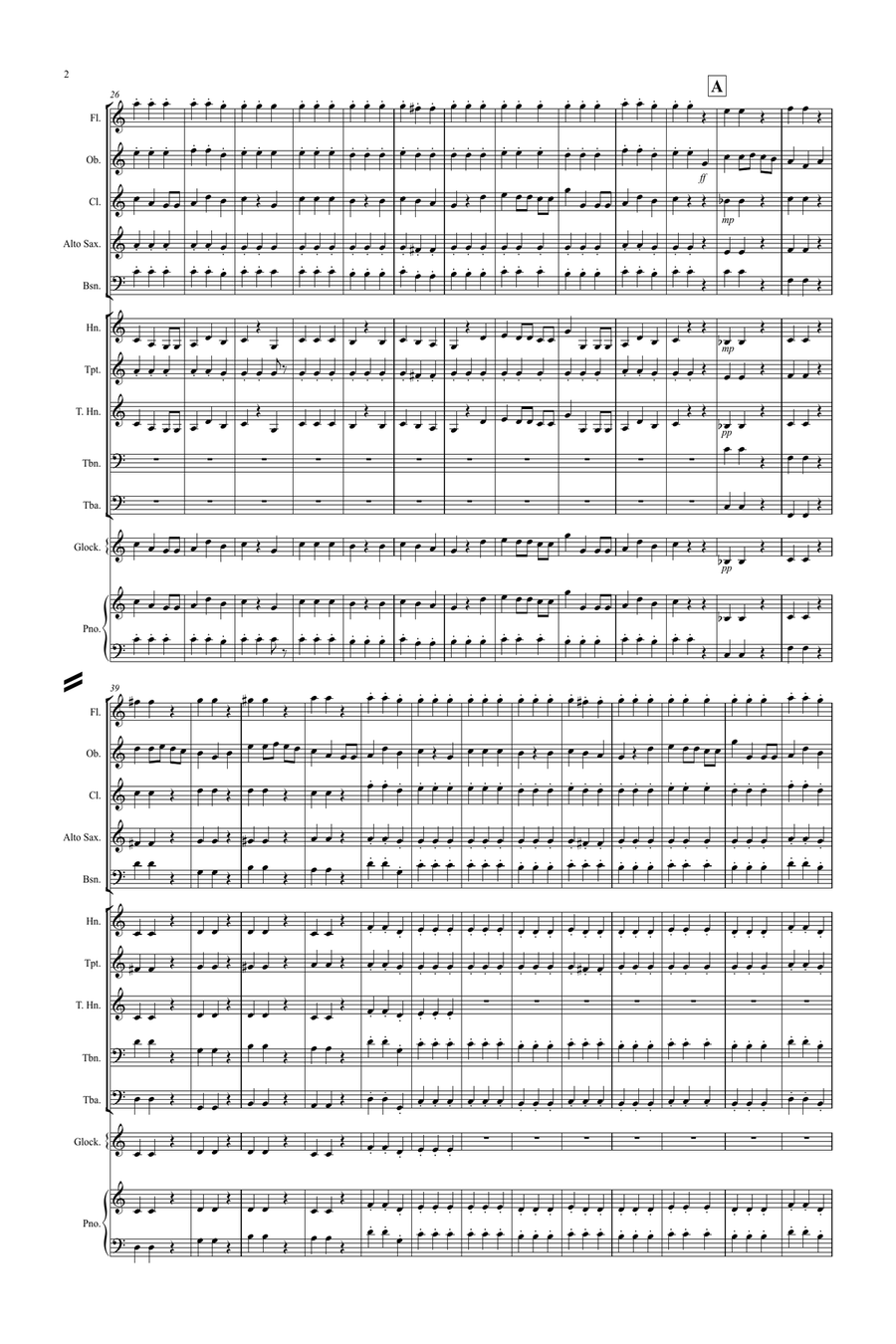 We wish you a Merry Christmas for School Concert Band Concert Band scores gallery preview page 2