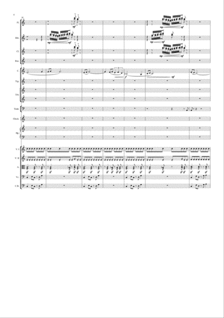 Ouverture & Soupirs Nocturnes (Complete program) Large Ensemble scores gallery preview page 4