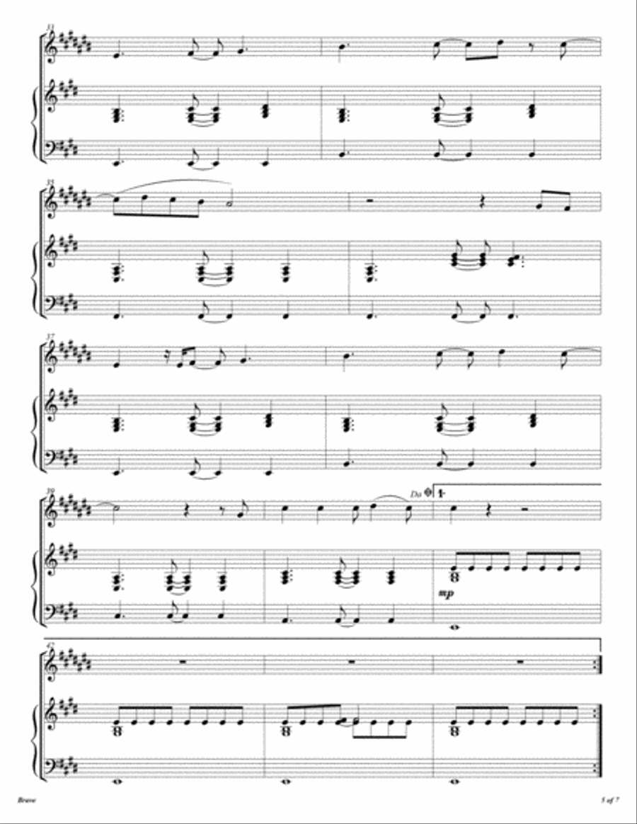 Brave Alto Saxophone scores gallery preview page 6