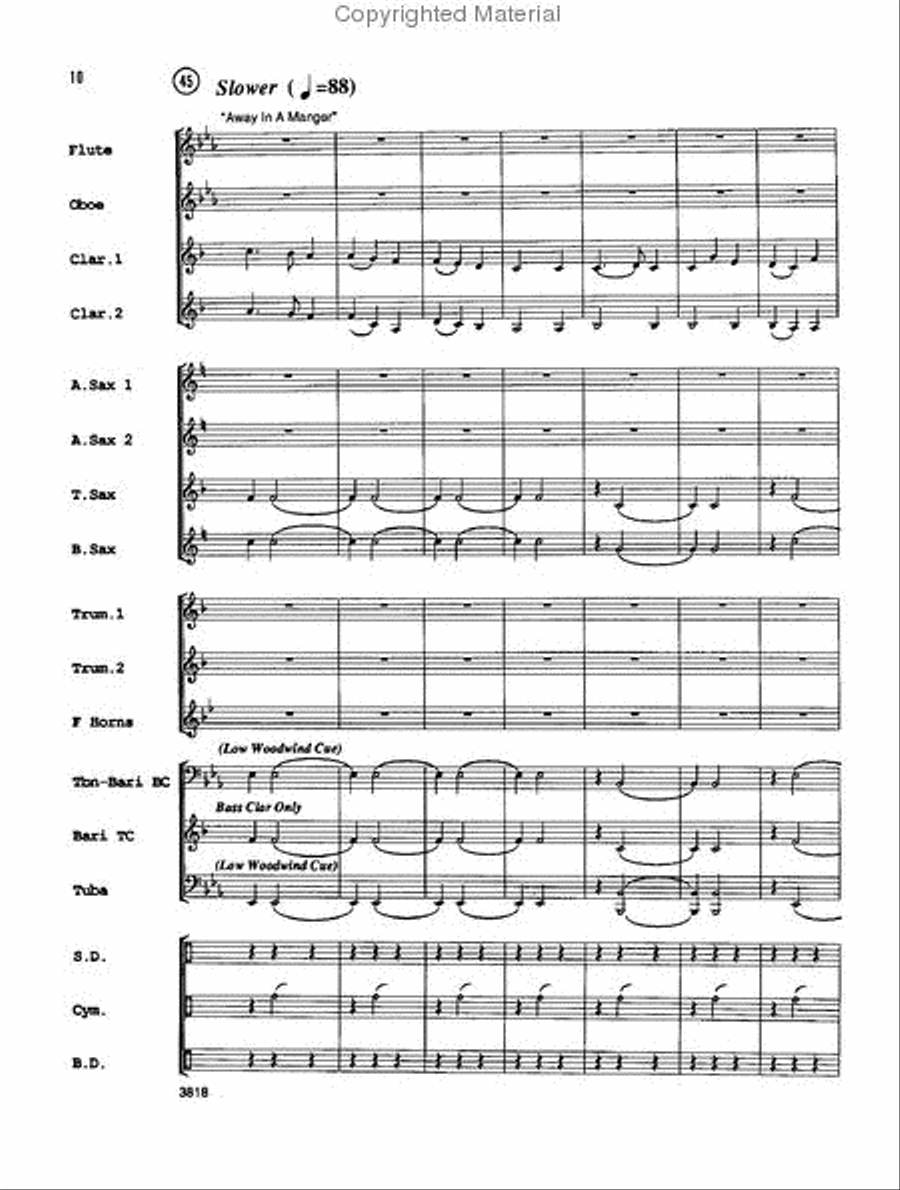 One Christmas Night Concert Band scores gallery preview page 10