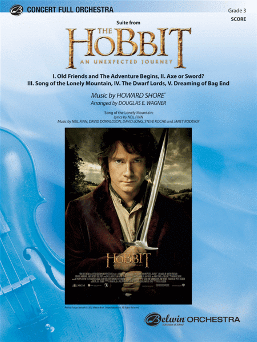 The Hobbit: An Unexpected Journey, Suite from Full Orchestra scores gallery preview page 1