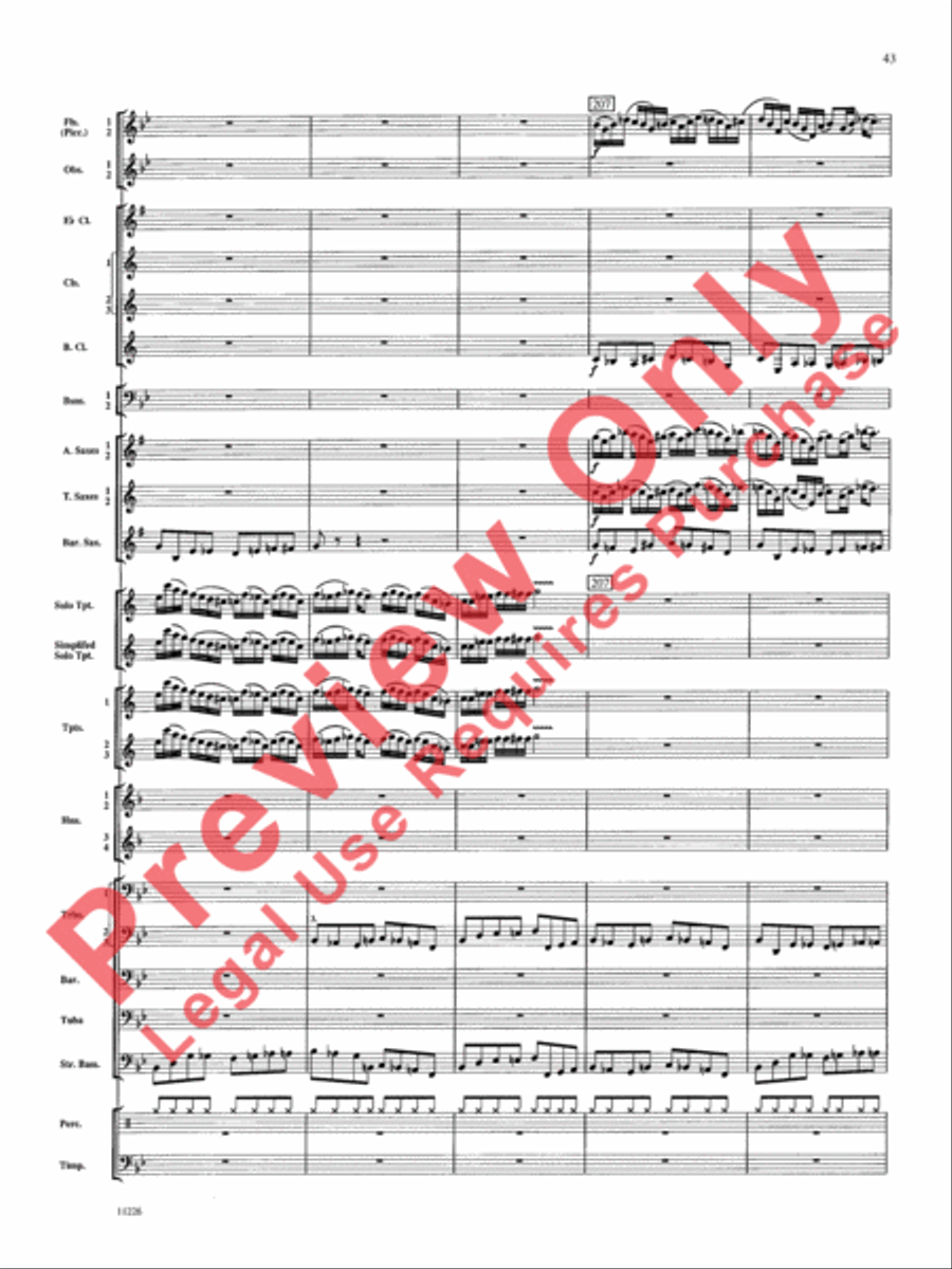 American Jazz Suite American Jazz Suite Concert Band scores gallery preview page 44