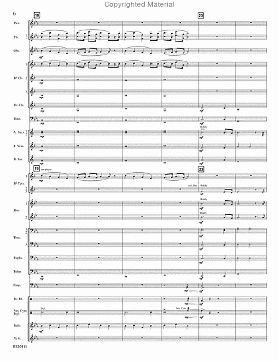 Holiday Prelude Holiday Prelude Concert Band scores gallery preview page 7