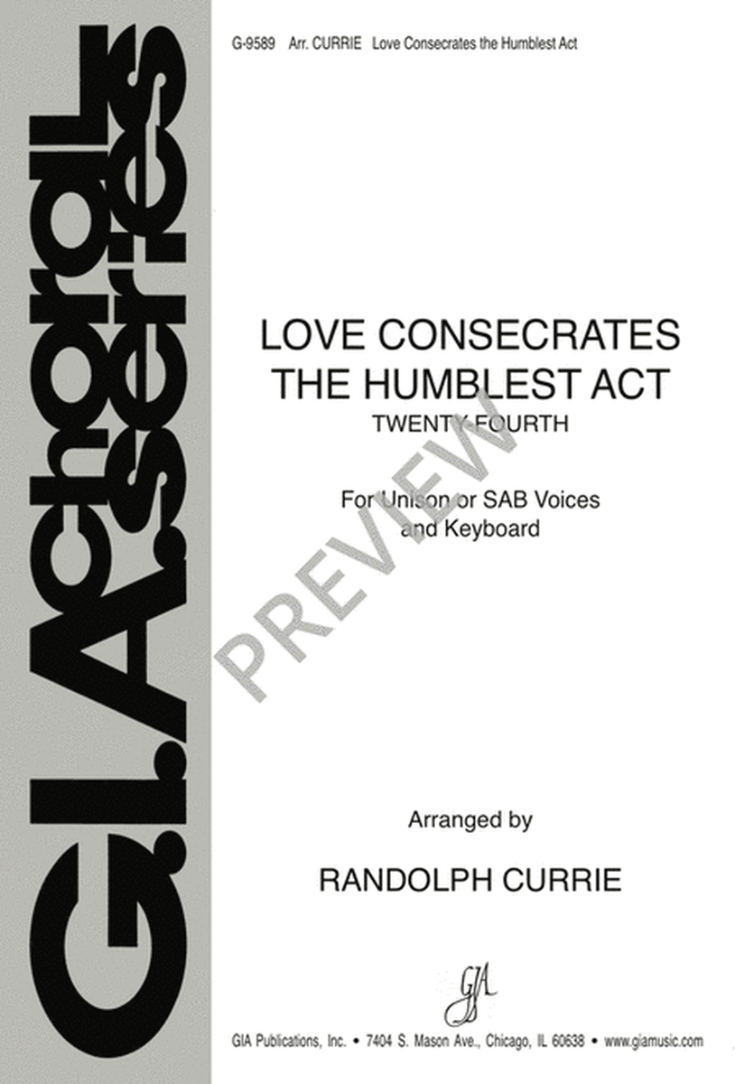 Love Consecrates the Humblest Act image number null