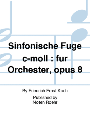 Book cover for Sinfonische Fuge c-moll
