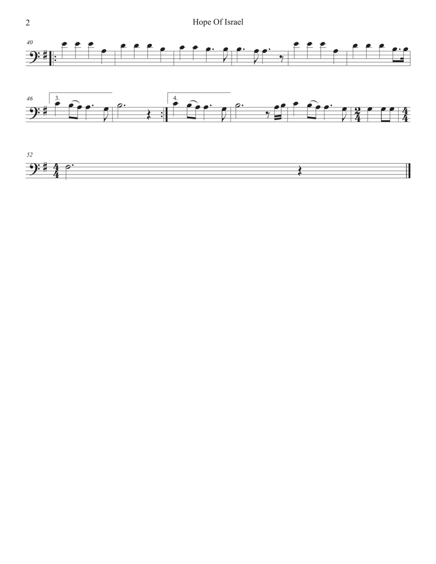 Hope Of Israel Hope Of Israel String Duet scores gallery preview page 6