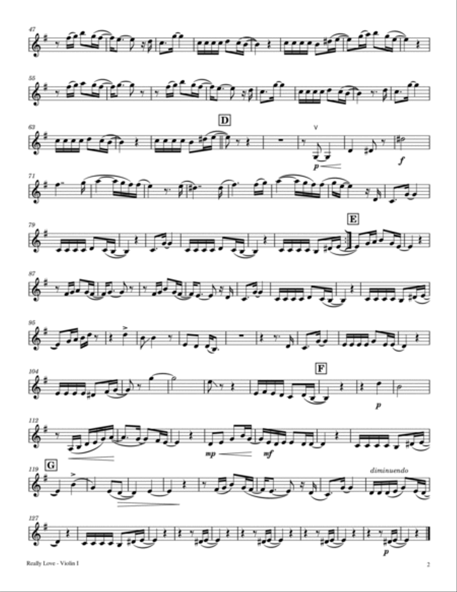 Really Love String Quartet scores gallery preview page 2