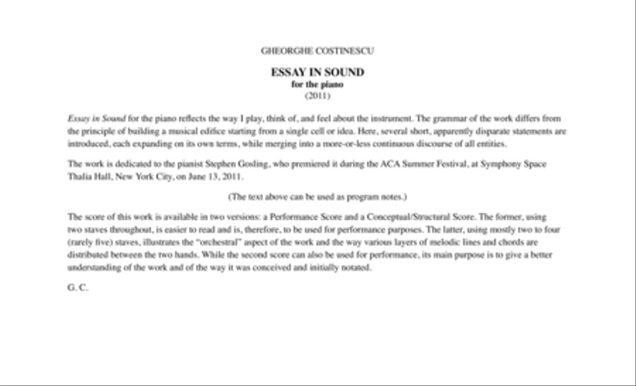 [Costinescu] Essay in Sound Piano Solo scores gallery preview page 4