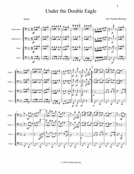 Octubafest Music Score Book - Tuba/Euphonium Quartet by Traditional Euphonium - Digital Sheet Music
