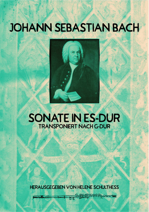 Johann Sebastian Bach Sonate in E flat major (transposed to g major)