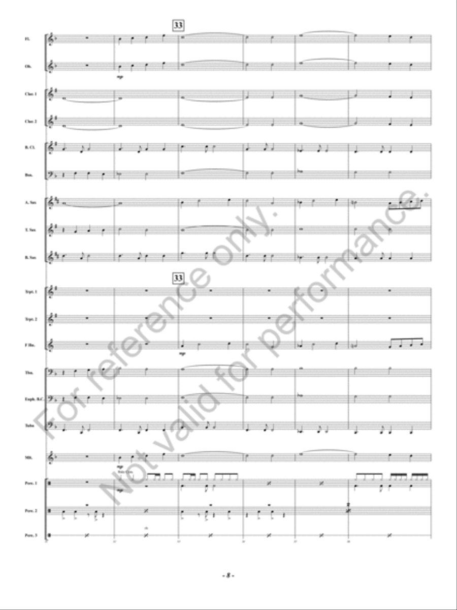 Noche de Paz Concert Band scores gallery preview page 9