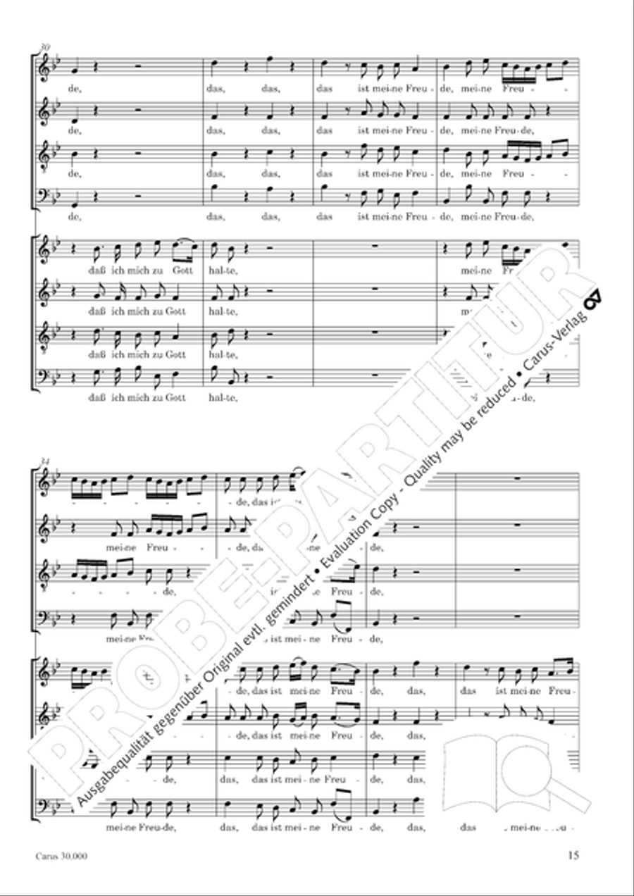 J.L. Bach: The complete motets Choir scores gallery preview page 22