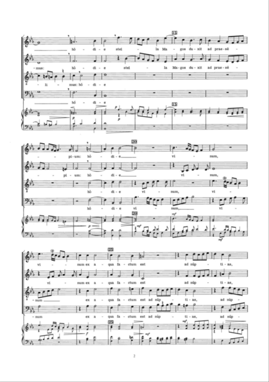 Tribus Miraculis Choir scores gallery preview page 2