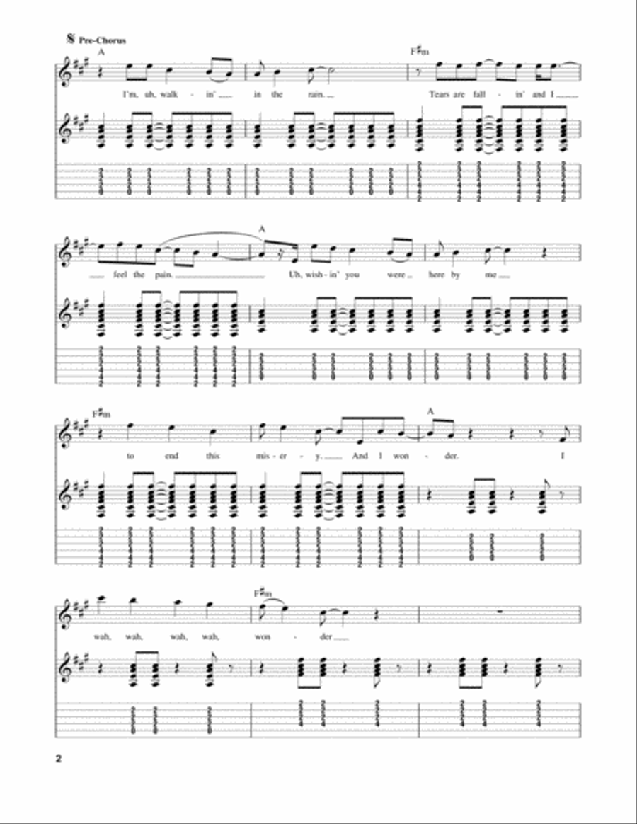 Runaway Acoustic Guitar scores gallery preview page 2