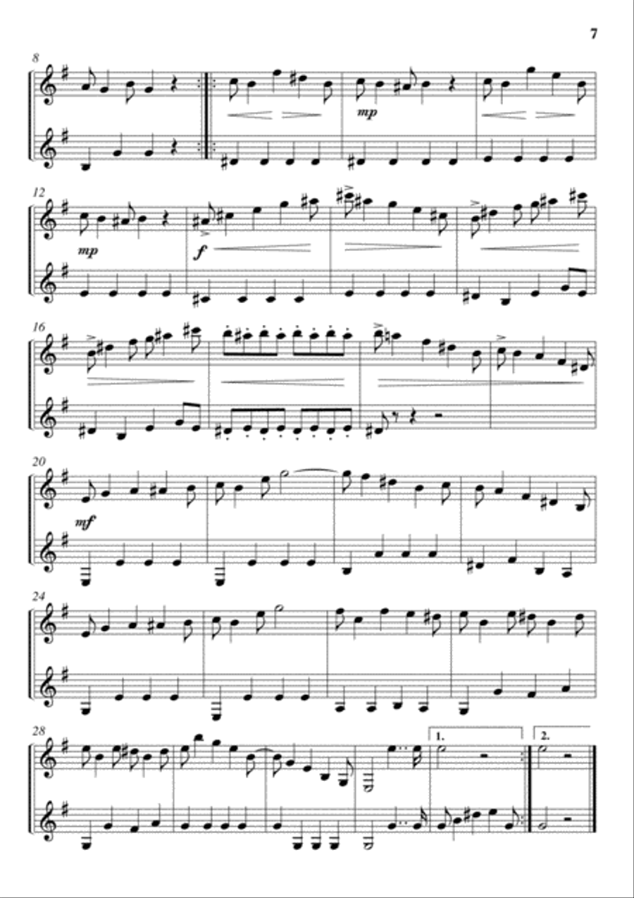 Dinosaur Scales - Studies and Exercises for 2 Clarinets Clarinet Duet scores gallery preview page 5