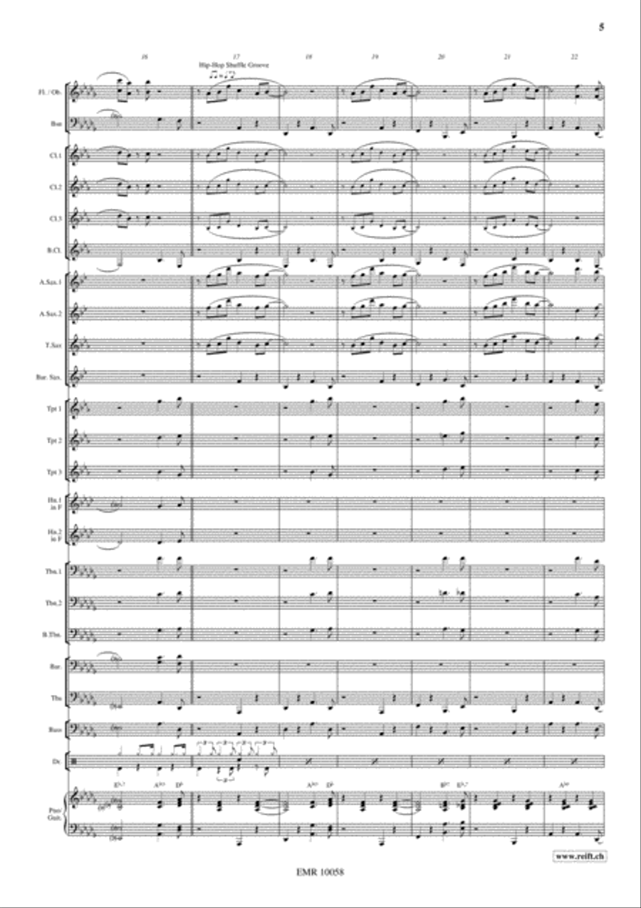 Stompin' At The Savoy Concert Band scores gallery preview page 6