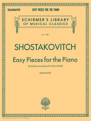Book cover for Easy Pieces for the Piano (including 2 Pieces for Piano Duet)