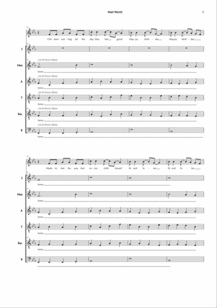 Mad World Divisi scores gallery preview page 5