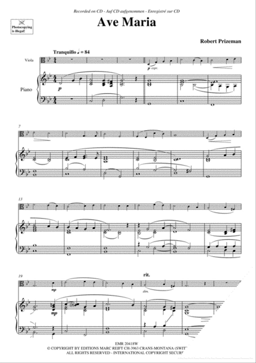 Ave Maria Piano Accompaniment scores gallery preview page 3