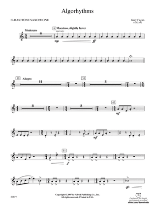 Algorhythms: E-flat Baritone Saxophone