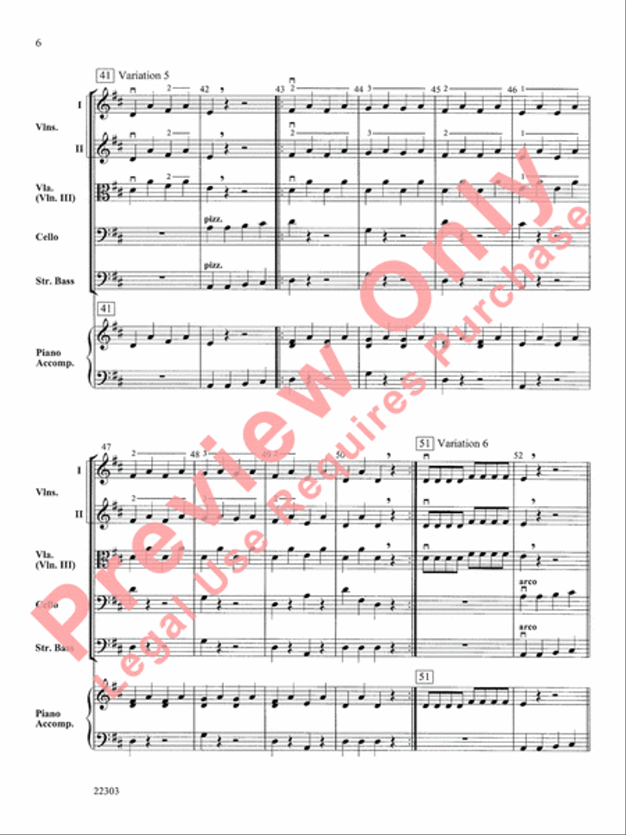 Cabbage Countdown String Orchestra scores gallery preview page 7