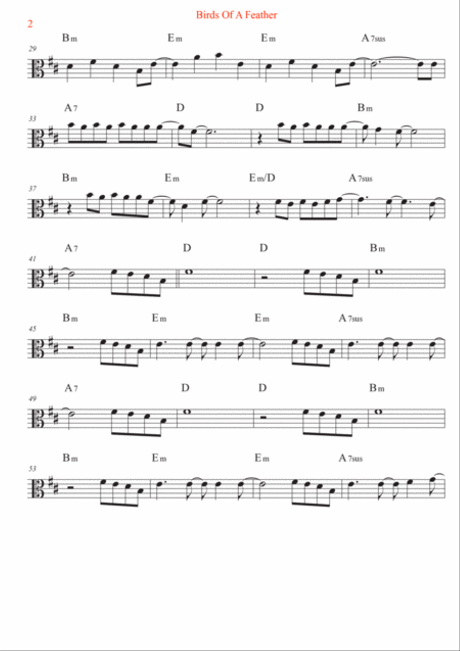 Birds Of A Feather Viola Solo scores gallery preview page 2