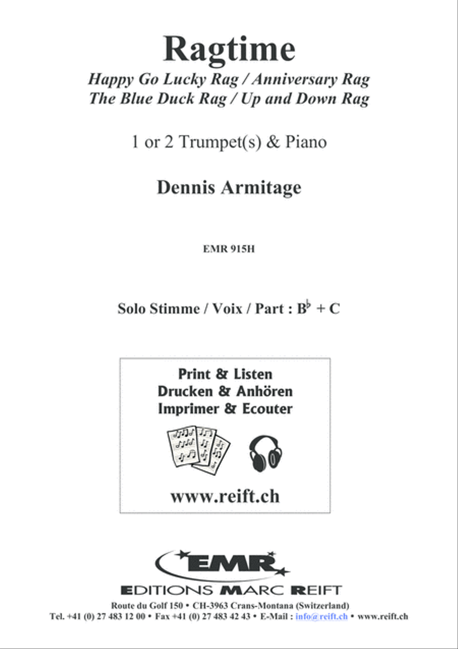 Ragtime Ragtime Trumpet Duet scores gallery preview page 2