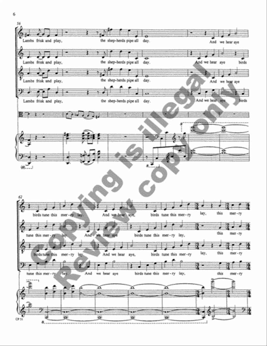 A Song, A Prayer, A Voyage 4-Part scores gallery preview page 6