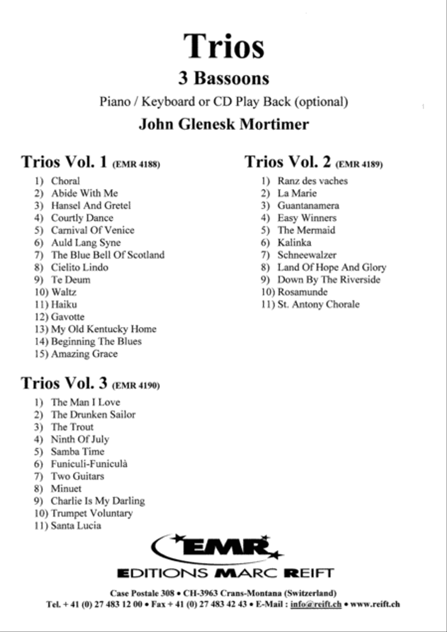 Trios Vol. 1 Bassoon scores gallery preview page 2