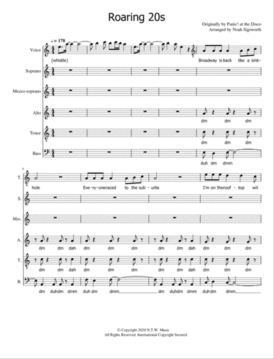 Roaring 20's Roaring 20's 4-Part scores gallery preview page 2