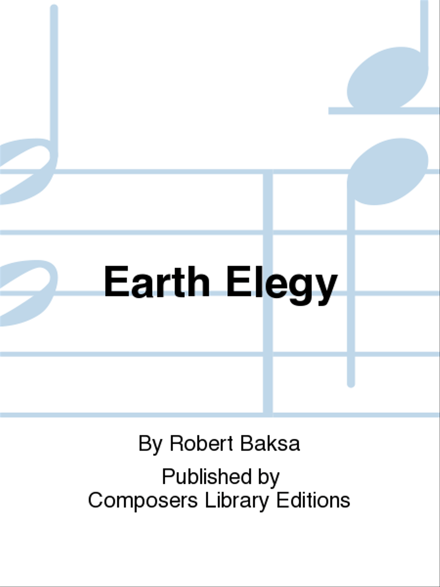 Earth Elegy Chamber Music scores gallery preview page 1