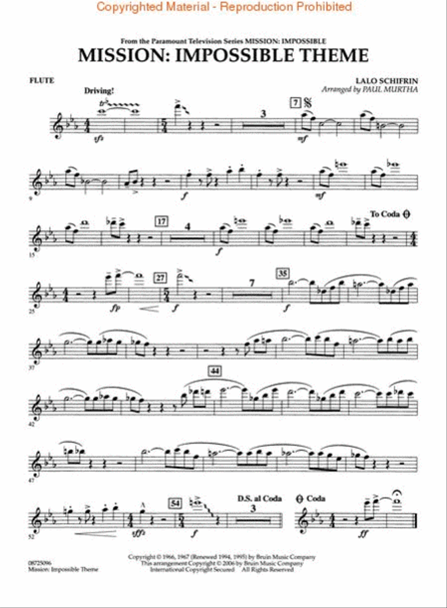 Mission: Impossible Theme Concert Band scores gallery preview page 5