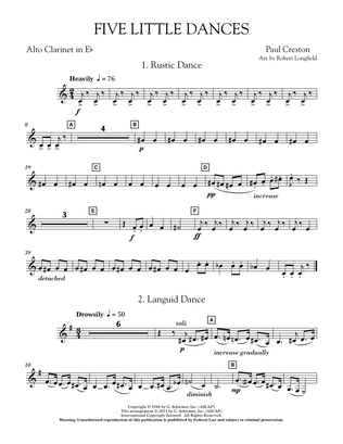 Five Little Dances - Bb Clarinet 3