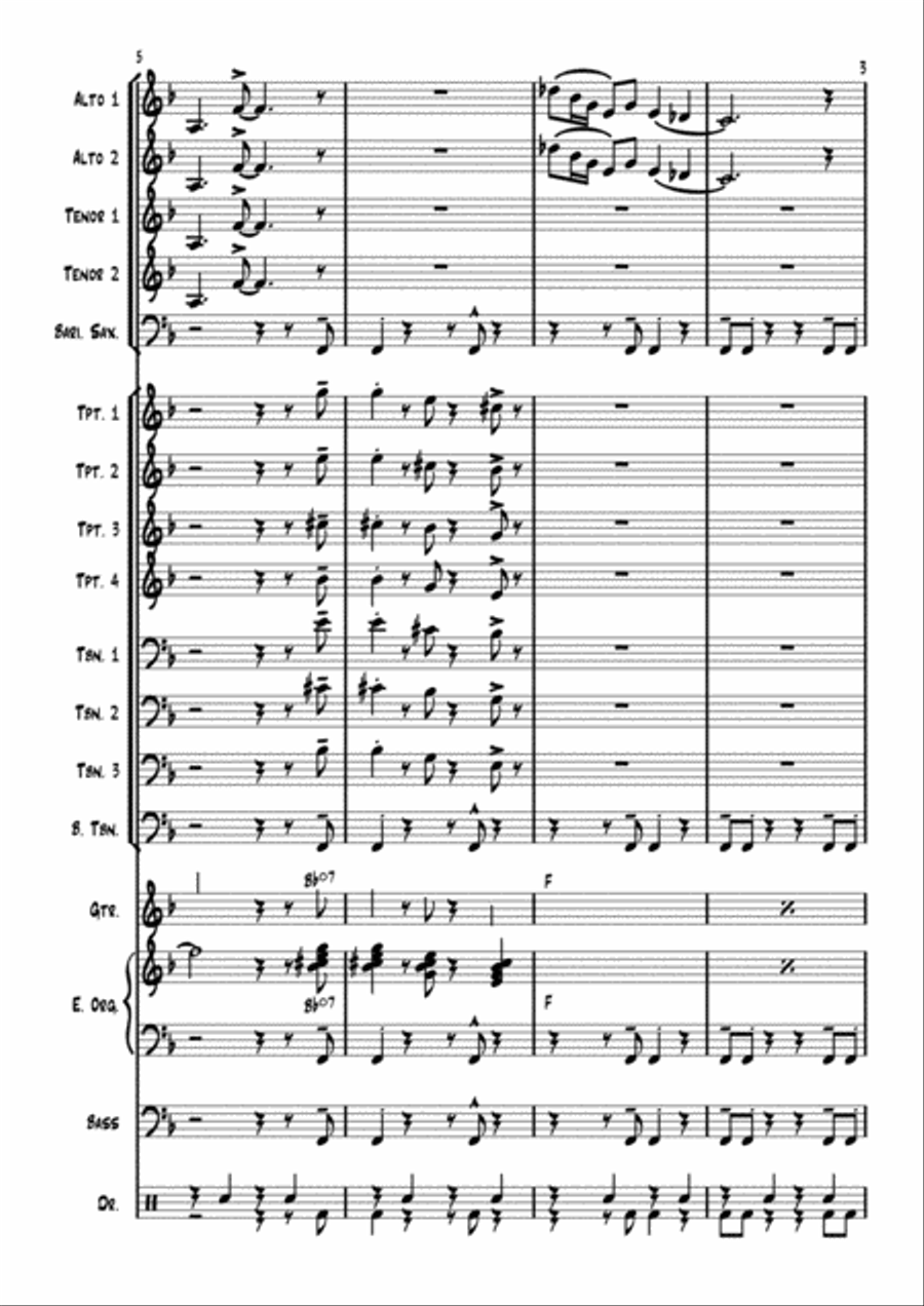 Kick it up Jazz Ensemble scores gallery preview page 3