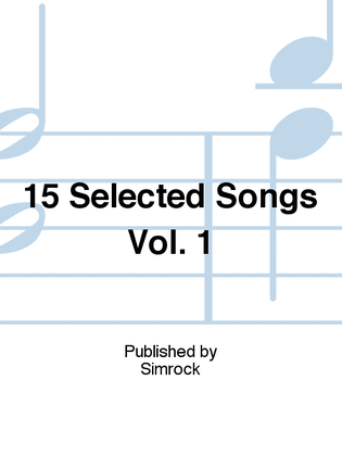 Book cover for 15 Selected Songs Vol. 1