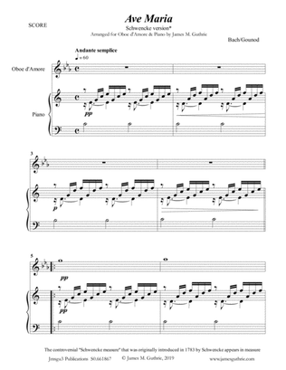 Bach-Gounod: Ave Maria, Schwencke version for Oboe d'Amore & Piano