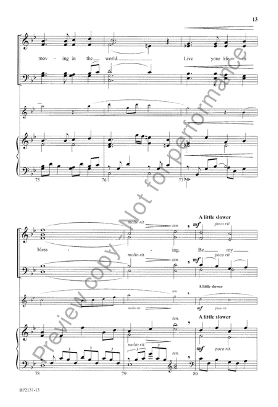 Be My Church 4-Part scores gallery preview page 14