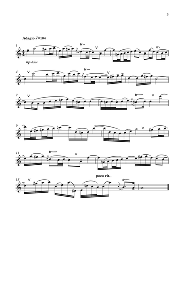 Bach Sonata 4 for flute in C image number null