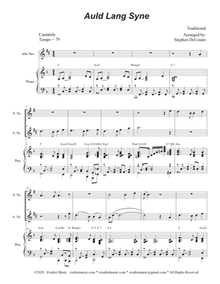 Auld Lang Syne (Duet for Soprano and Alto Saxophone)