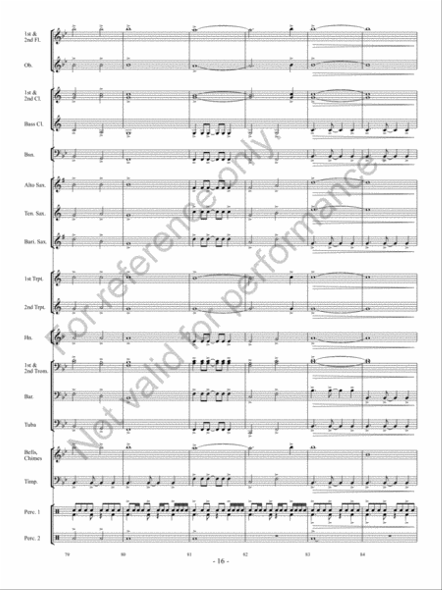 Hope Springs Eternal Concert Band scores gallery preview page 15