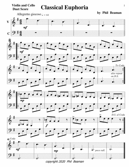 Classical Euphoria-violin-cello duet image number null