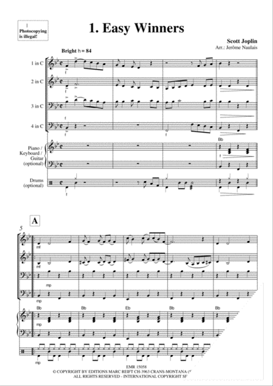Brass Quartets Vol. 1 Brass Quartets Vol. 1 Brass Ensemble scores gallery preview page 3