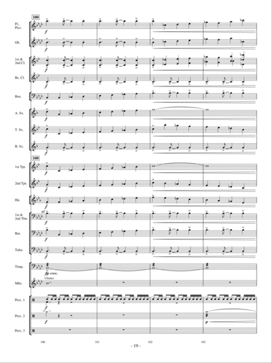 The Witch and the Saint Concert Band scores gallery preview page 18
